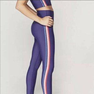 Spiritual Gangster Purple Rainbow Tape Leggings Size M